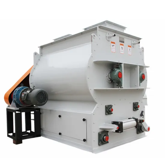 Animal Feed Horizontal Ribbon Type Spiral Mixer and Crusher Poultry Animal Feed Power Mixer Machine