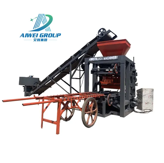 Paving Brick Making Machine South Africa Factory Price Qt4-24 Hollow Block Making