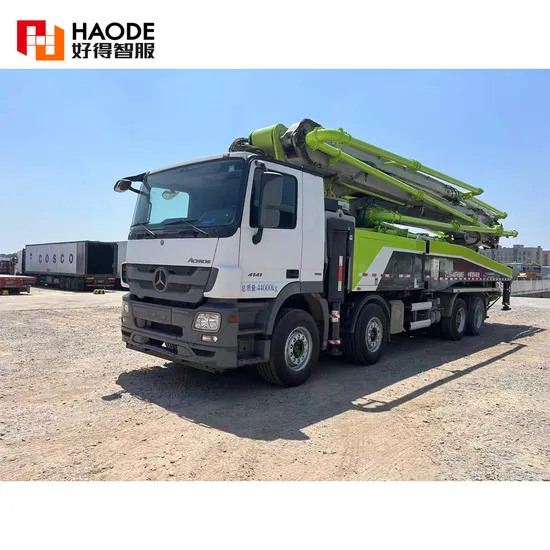 Zoomlion 56m Pump Truck Used Concrete Pumps 2019 with Benz Chassis for Construction