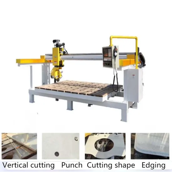 Granite Stone 4 Axis CNC Bridge Saw Cutting Engraving Machine