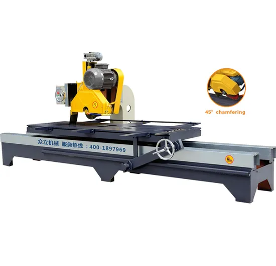 Zl Manual Stone Cutting Machine for Granite Glass Marble Quartz Slab Edge Cutting Machine 45 Degree