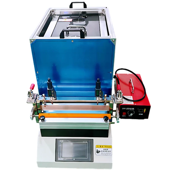 Compact UV Coating Machine for Sheet Material with Rollers
