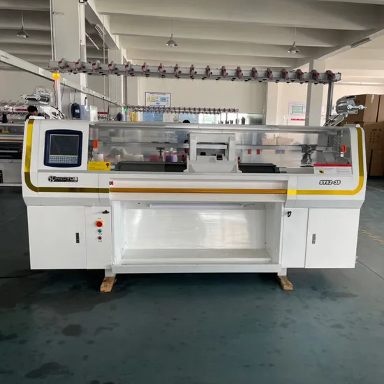 High Speed Automatic 52 Inch Accurate Dual System Smart 10g Efficient Smart Sweater Flat Knitting Machine