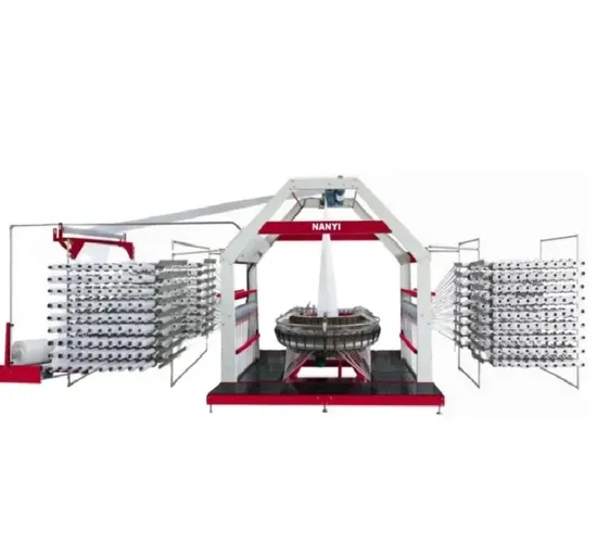 Polypropylene Bag Making Machine Production Line High Efficiency Four Shuttles Circular Loom