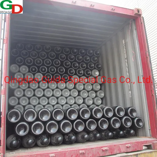 ISO/DOT Certified 40L Seamless Gas Cylinder Oxygen Argon Cylinder