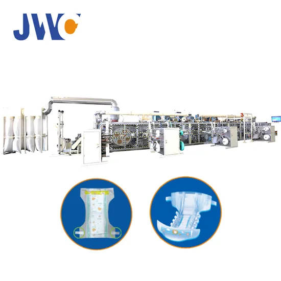 Automatic ISO Jwc Transparent Film for Making I Shape Baby Diaper Machine
