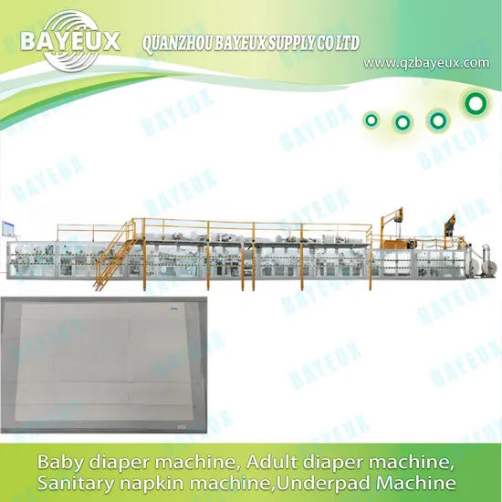 Full Servo Disposable Underpad Making Machine