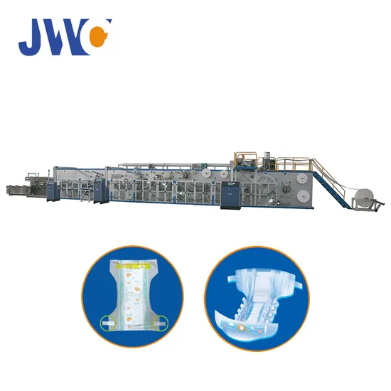 300-400PCS/Min Yes Jwc S, M, L, XL Sanitary Pad Baby Diaper Machine