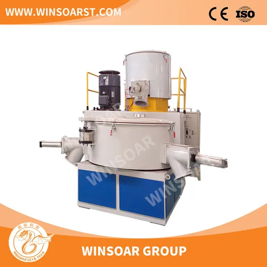 Horizontal/ Vertical Heating/Cooling PVC/UPVC/CPVC Powder PE/PP Raw Material Mixer/Plastic Blender/ Hot and Cold Mixing Machine High Speed Mixer