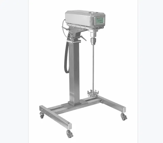 Strong Power Brushless Motor Touch Screen Adjustable Height Lab Mixer with Wheels