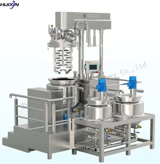 Body Lotion Paste Cream Making Machine Vacuum Homogenizing Mixer Toothpaste Emulsifying Cosmetic Manufacturing Machinery Equipment