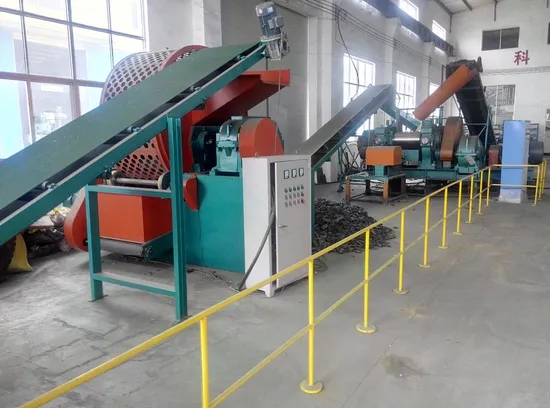Waste Tyre Recycling Plant / Rubber Granules Making Machine Production Line