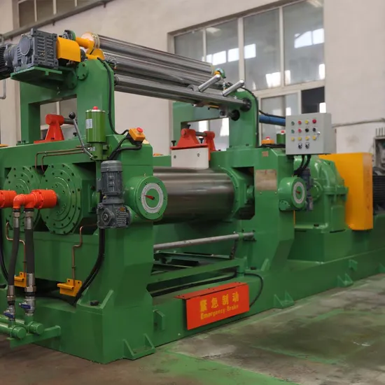 18" Rubber Compound Mixing Mill Xk-450 Open Mixing Mill Two Roll Mill
