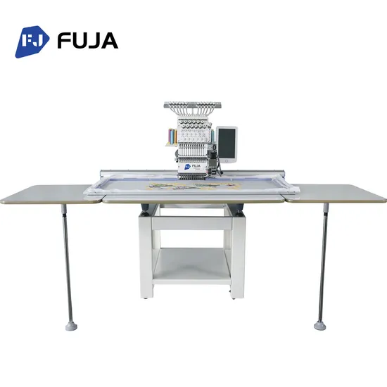 Fuja Single Head Embroidery Machine for Flat Embroidery with 12 Needles
