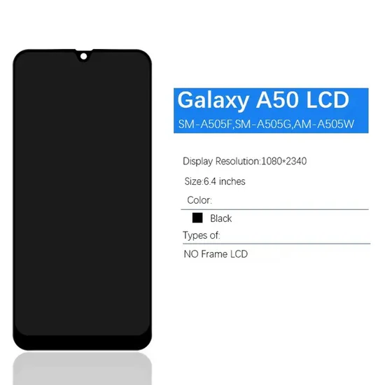 Mobile Phone LCD for Samsung Glaxy A30 A50 A50s Incell OLED LCD Display Touch Panel Screen Digitizer Assembly