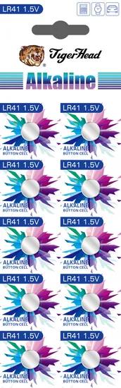 AG3 Alkaline Button Cell 1.5V Series AG3 Lr41 Watch Batteries
