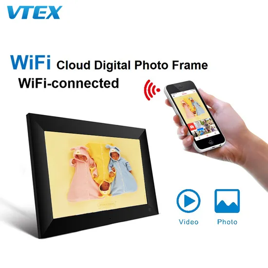 7 Inch 5g WiFi Cloud Sharing Digital Framed Photo Pictures Advertising Players