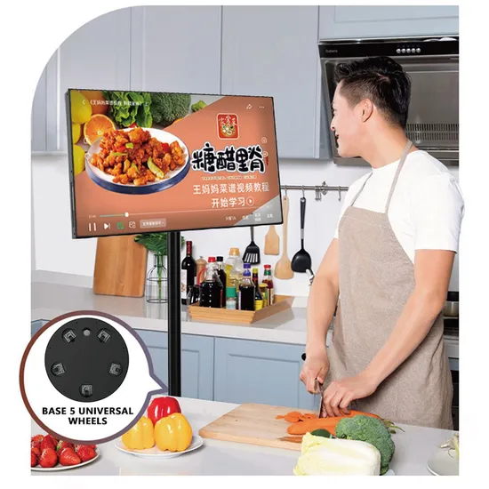 Wholesale 27” 32" Inch Movable Mobile TV Touch Screen for Long-Term Playback