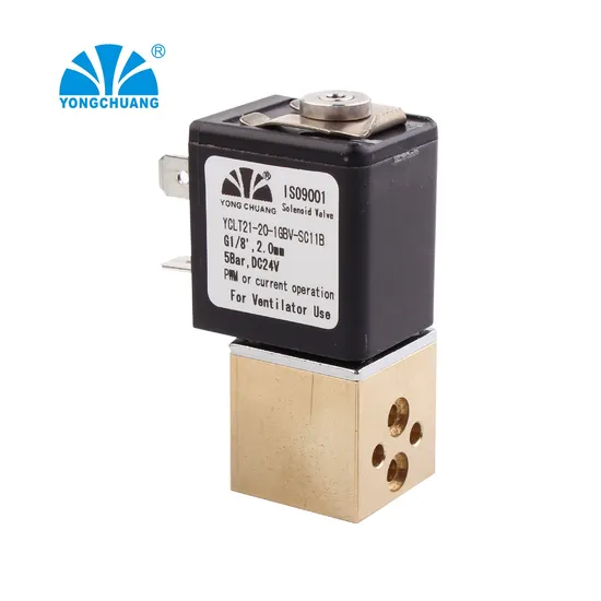 Yongchuang Brass Medical Miniature Proportional Solenoid Valve 24V for Ventilator Use