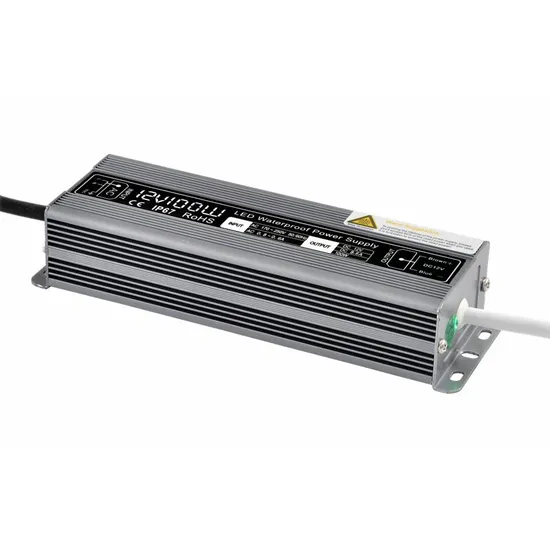 IP67 Aluminum Slim Bathroom Furniture LED Transformer Waterproofed LED Driver 12V / 24V Power Supply for LED Strip Bath Light Mirror Cabinet