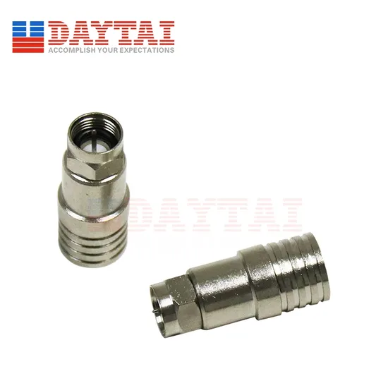 Rg11/F11 CATV F Connector Crimp Connector with O-Ring for Rg11 Coaxial Cable