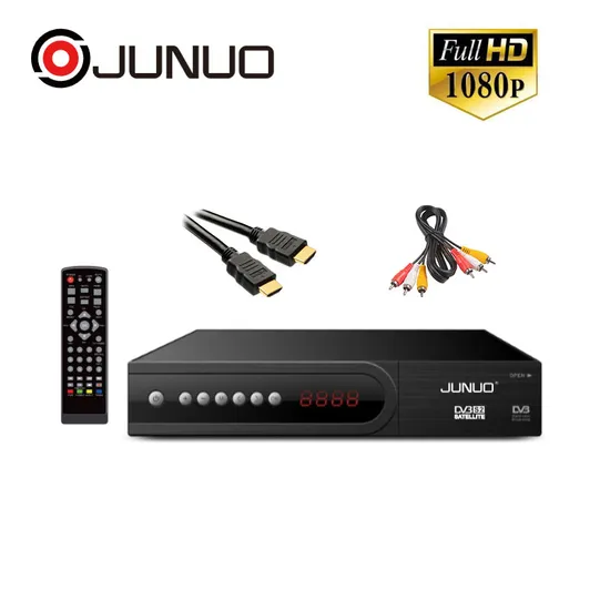 Junuo HD 1080P DVB-S2 Digital Satellite Receiver Tuner with USB WiFi