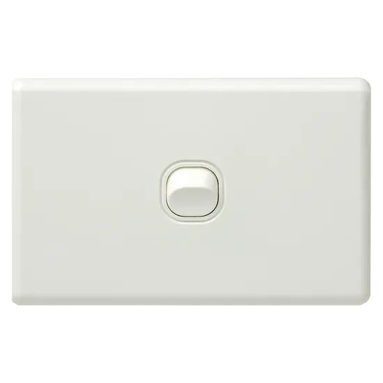 Australia High Quality Electric a Series White 1 Gang Wall Switch Socket