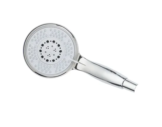 Black Square Plastic Shower Set, Chrome Plating with Multifunctional Rainfall and Massage