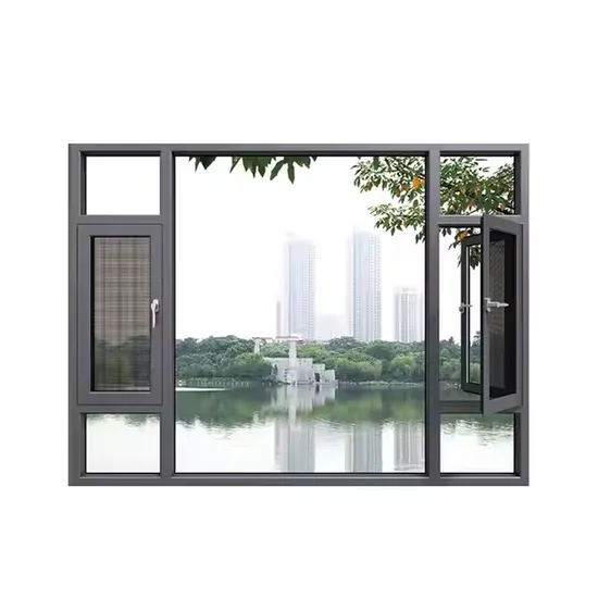 Casement Windows Black Push out Casement Window Customize Black Aluminum