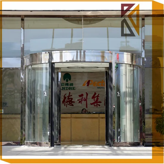 Two Wings Automatic Revolving Door for Hotel and Office Building