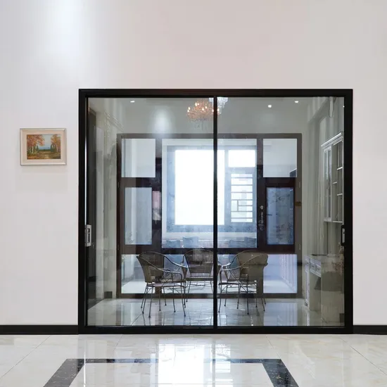 Automatic Aluminium Alloy Frame Exterior Slim Sliding Patio Glass Window and Door for Villa&Shopping Mall&Office