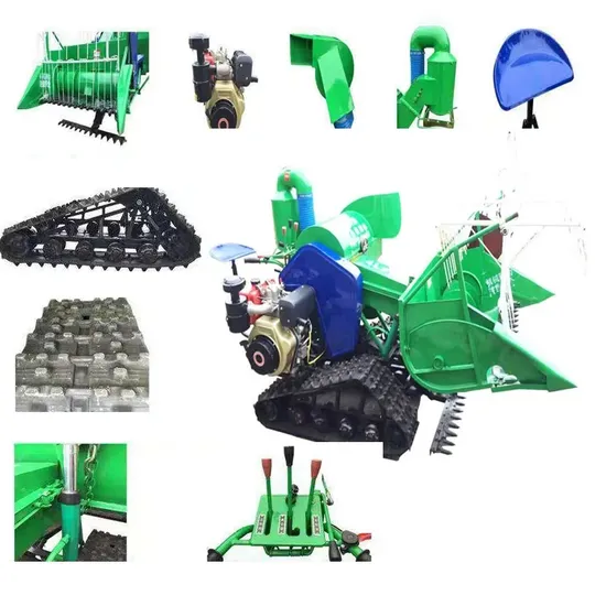 Small Crawler Paddy Rice Combine Harvester Factory Direct Sale