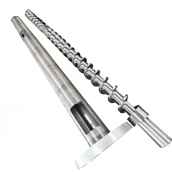 Hot Sale Plastic Recycled Material Single and Twin Granulation Screw and Barrel for Extruder Granulator Machine for Recycling Film and Pipes with Water