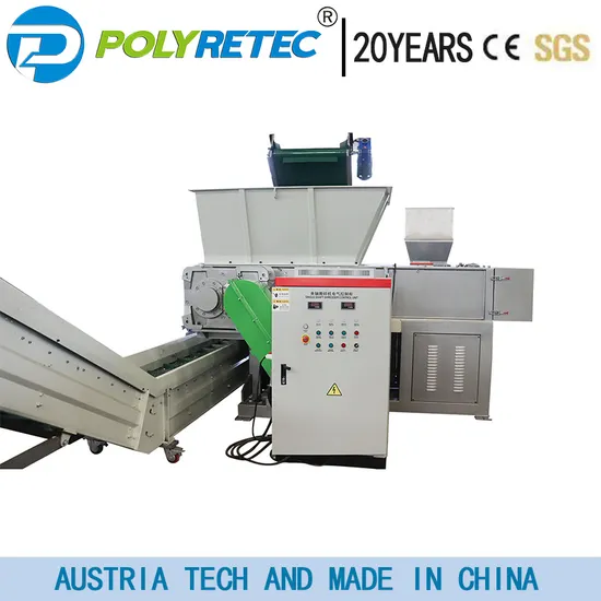 200-300kg/H PP Lump, PVC Sheet, UHMWPE Block Single Shredder Recycling Machine