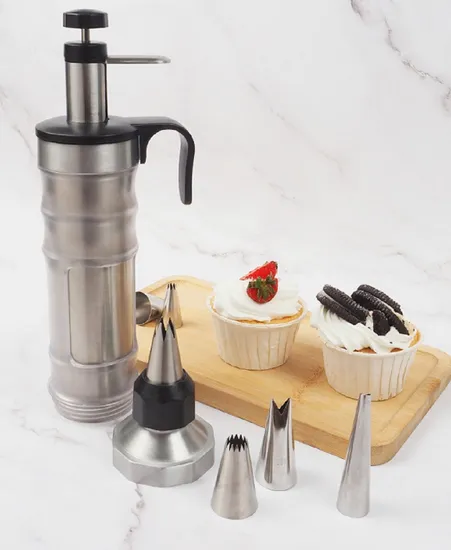 Manual Batter Dispenser Cookie Press Molds Biscuit Maker Cake Decorating Baking Tools Esg18305