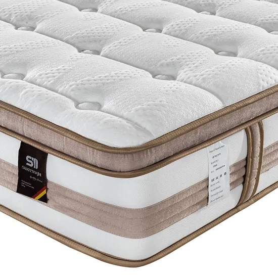 St806 Gray King Spring Knitted Fabric Queen Mattress in a Box