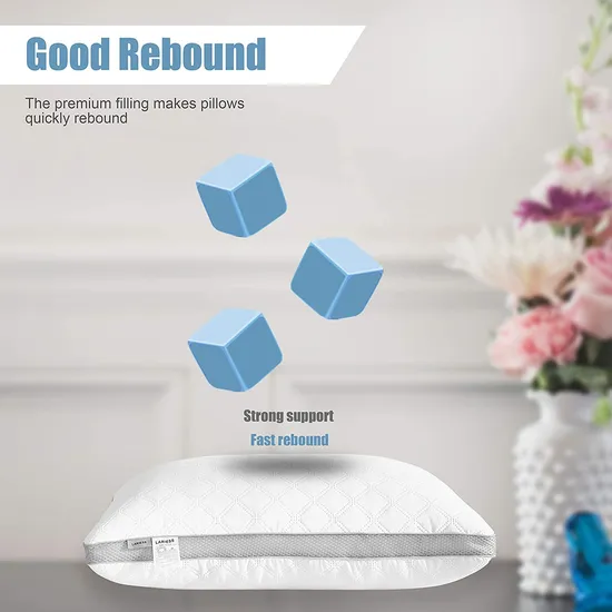 Memory Foam Pillow for Sleeping Shredded Bed Bamboo Cooling Pillow