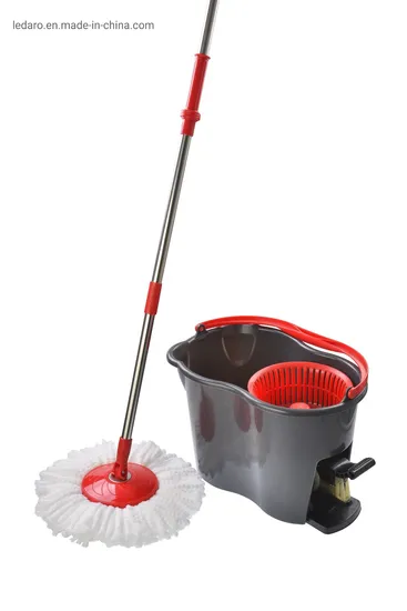 Easy Life Hand Press 360 Rotating Microfiber Spin Mop Bucket System Detachable Spinning Basket Easy Wring Magic Mop with Bucket