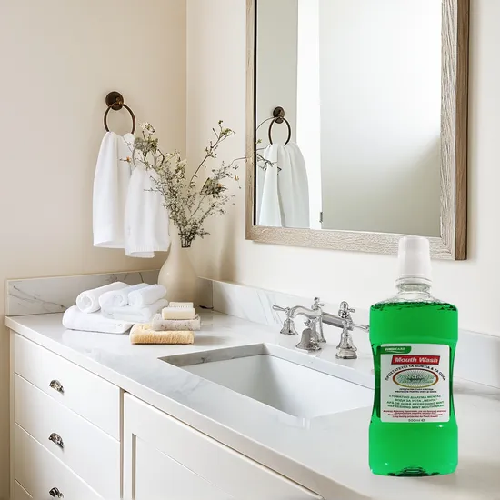 500ml Fresh Mint Zero-Alcohol Mouthwash Total Care Alcohol-Free Mouthwash