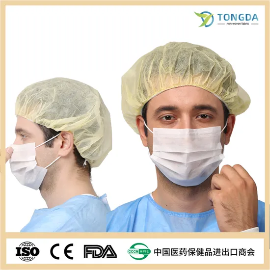 Health Care Factory OEM Customized Sanitary Surgical Nurse cap Disposable Bouffant Cap