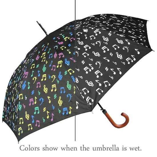 Advertising Promotion Sun Rain Custom Design Logo Printing Magic Color Changing Automatic Straight Gift Umbrellas for Lady