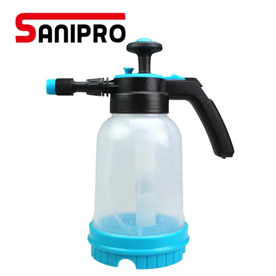 Sanipro 2.0L Self-Locking Translucent Mist Pressure Pump Sprayer Water Hand Trigger Bottle Sprayer Plastic Garden Sprayer