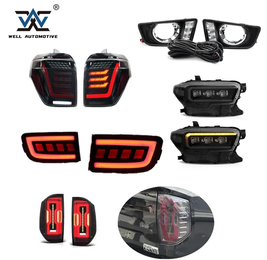 Good Quality off-Road Parts Brake Light LED Red Rear Light Aftermarket ABS Tail Lights for Tundra 14-20 4runner 10-20 Hilux15-16 Tacoma 15-19