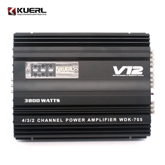 K-705 12V Car Audio Amplifier 3800W Professional High Power Car Amplifier 4 Channel