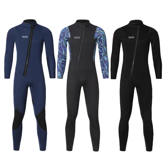 Water Suit Men′s Long Sleeve One-Piece Thick Cold Diving Suit Surf Coat Winter Swim Suit