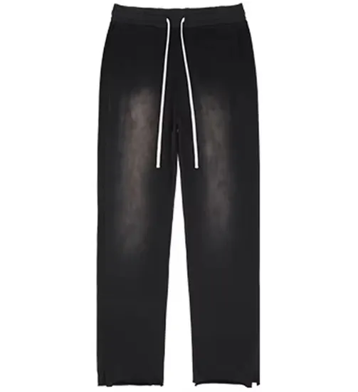 Luxury Clothing Manufacturer Winter Streetwear Man Vintage Washed Sweatsuits Wide Leg Jeans Men Acid Washed Sweat Pants