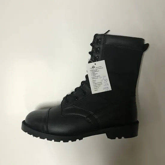 DMS Indian Black Combat Military Style Boots