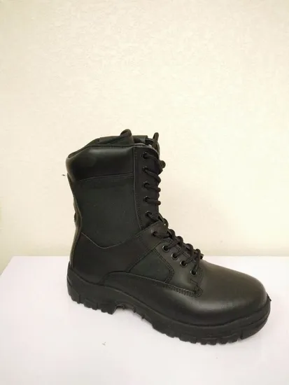 Black Saudi Arabia Army Style Boots