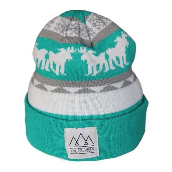 Stylish Thick Winter Beanie Hats with Custom Logo Patch