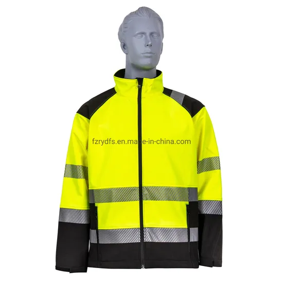 Hiviz Custom Logo Work Wear Uniform Softshell Industrial Men′s Jacket